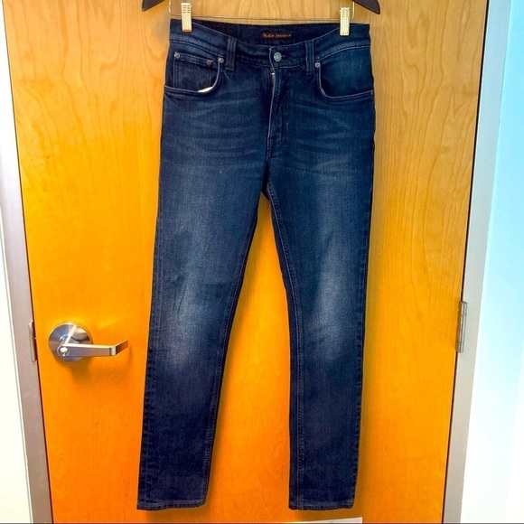 NUDIE Sz 31 x 34 Thin Finn Twilight Dusk Colour Made in Italy Jeans - Picture 1 of 8
